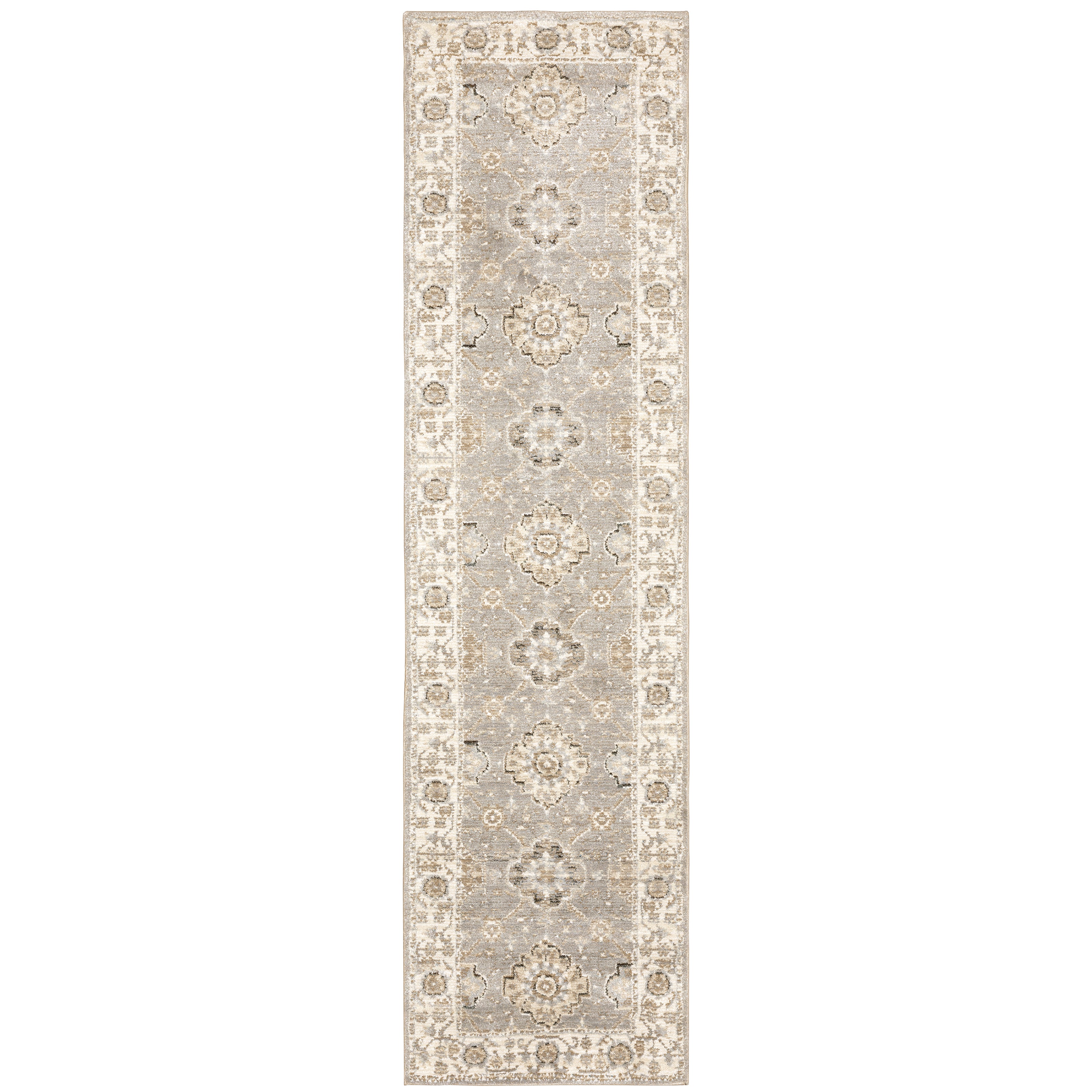 Andorra 8929H Grey/Ivory 1'10" x 3'2" Rug