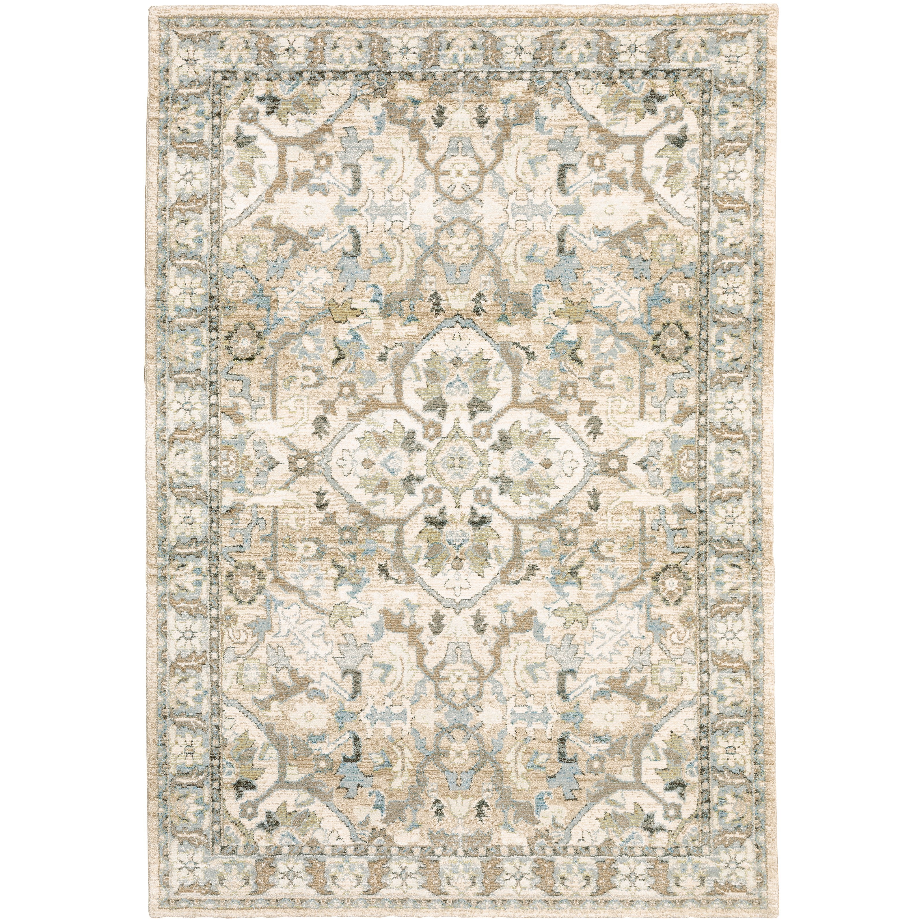 Andorra 9818G Beige/Ivory 1'10" x 3'2" Rug