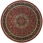 Ariana 116R3 Red/Blue 8' Round Rug