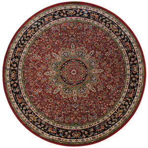 Ariana 116R3 Red/Blue 8' Round Rug