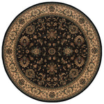 Ariana 311K3 Black/Ivory 6' Round Rug