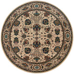 Ariana 431O3 Ivory/Red 8' Round Rug