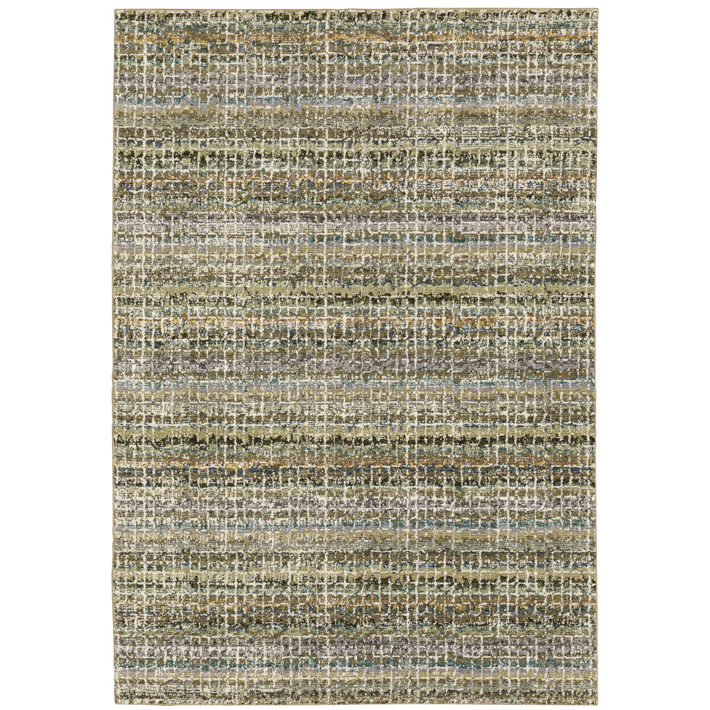 Atlas 747A0 Green/Multi 1'10" x 3'2" Rug