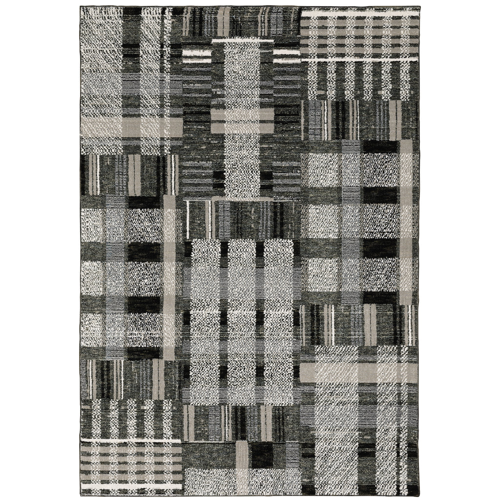 Atlas 752C0 Black/Grey 1'10" x 3'2" Rug