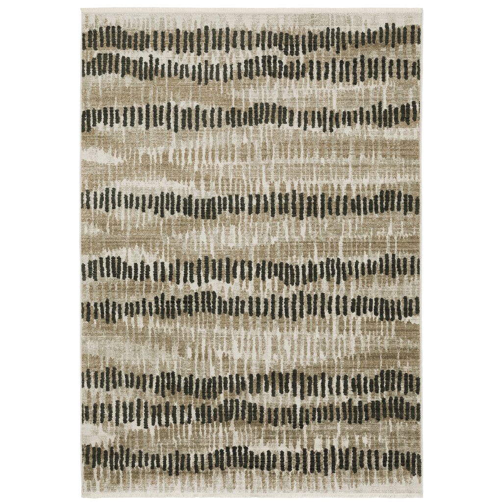 Bauer 8120D Beige/Charcoal 2'3" x 7'6" Rug