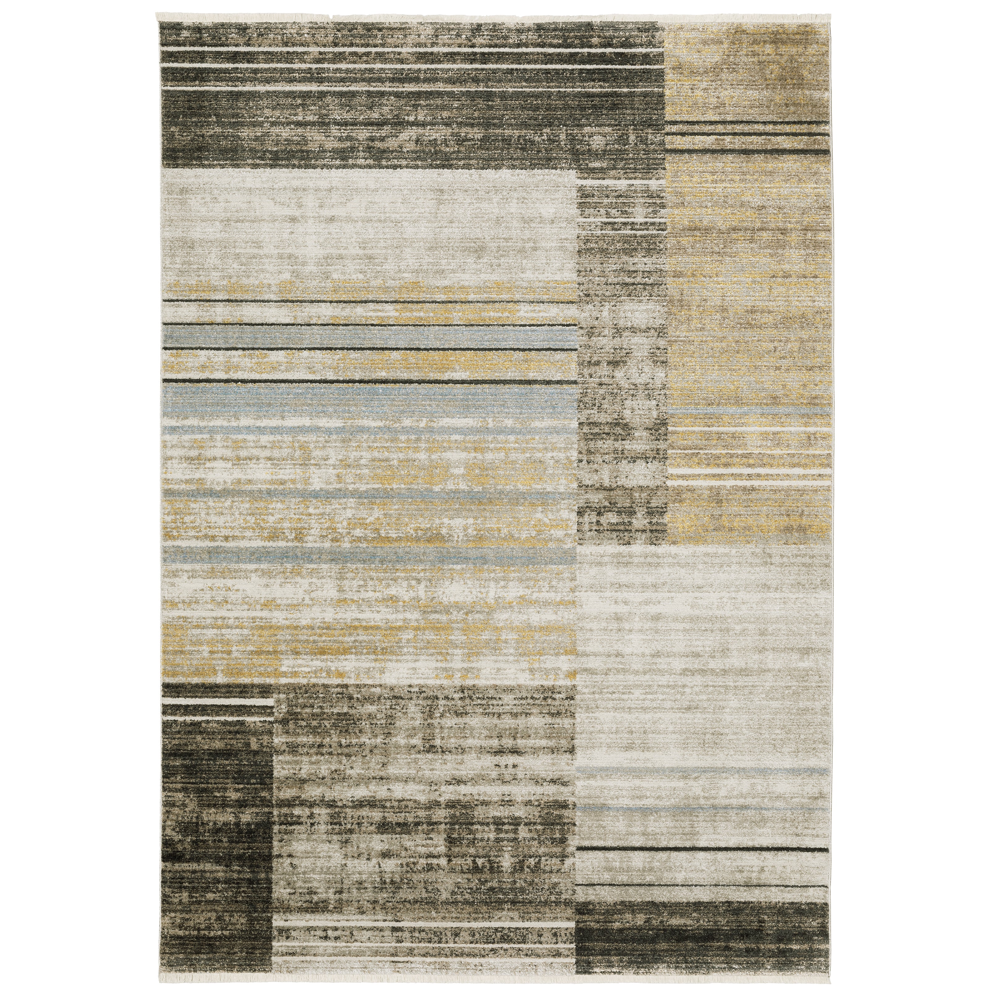 Bauer 090N2 Beige/Charcoal 2'3" x 7'6" Rug