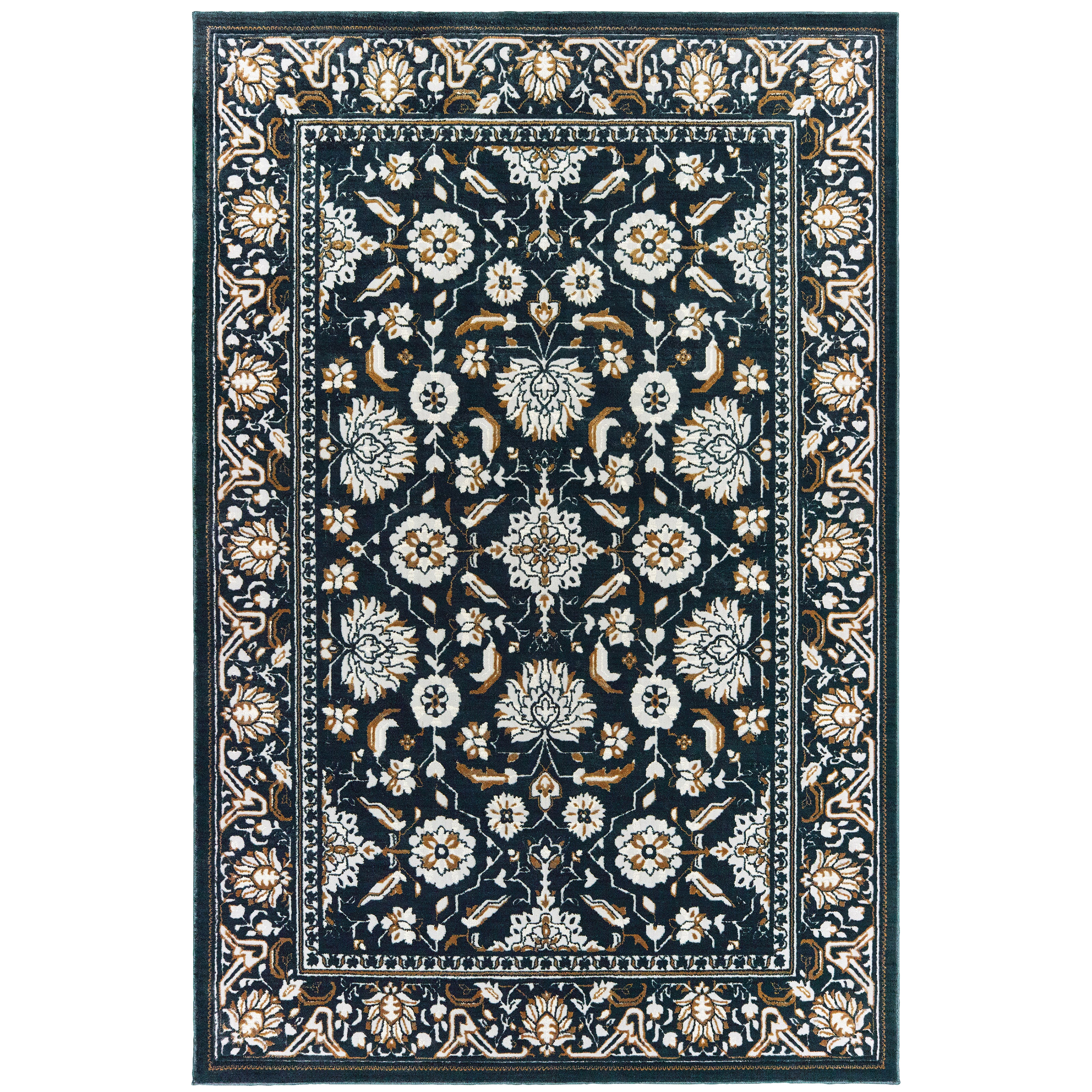 Bowen 534L2 Navy/Gold 3'10" x 5'5" Rug