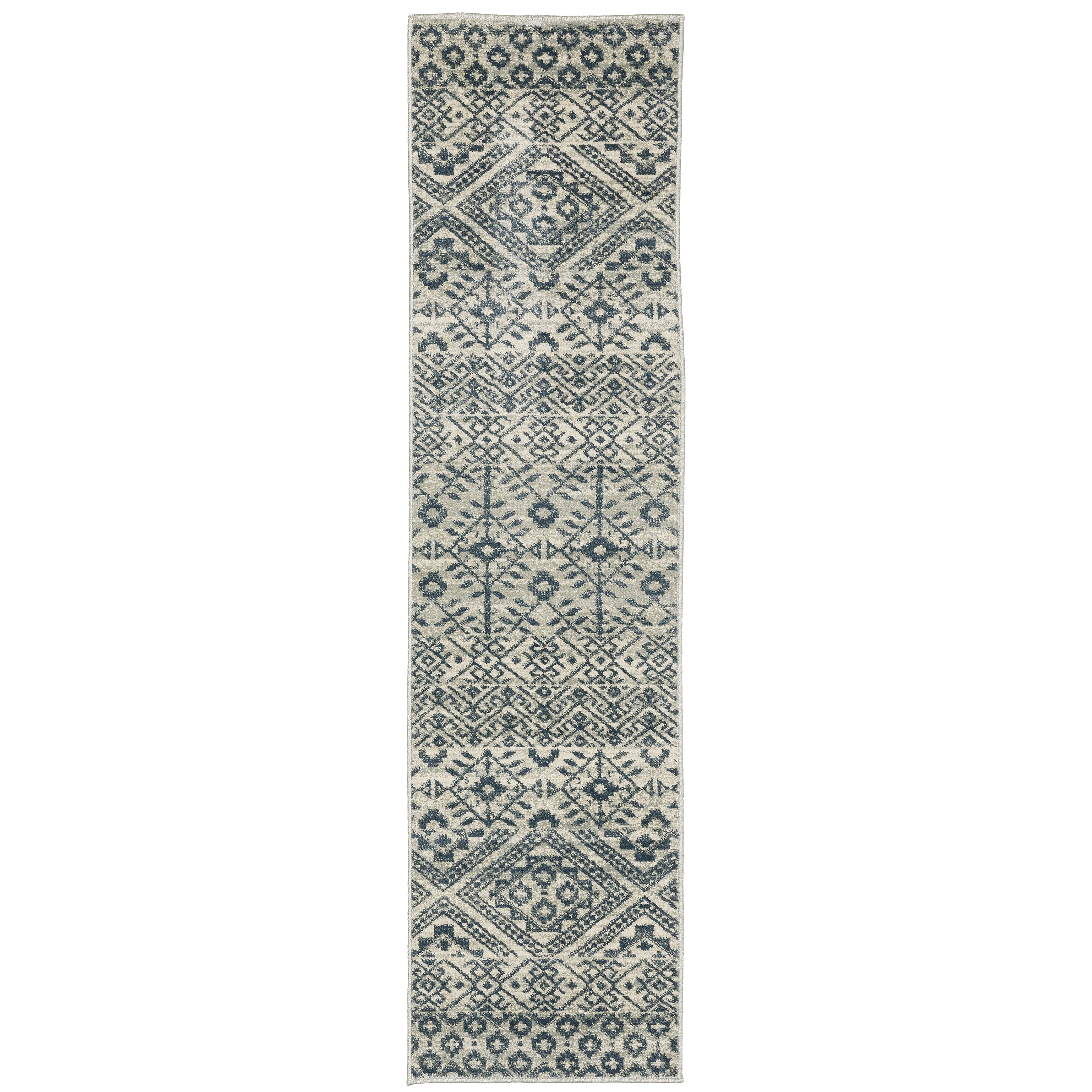 Branson Br02A Blue/Beige 3'3" x 5' Rug