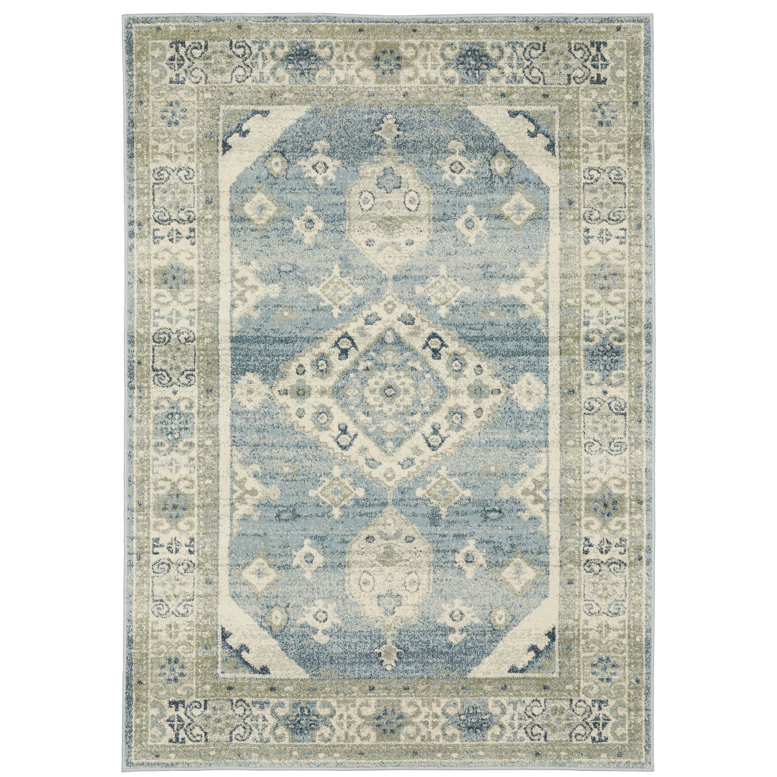 Branson Br03A Blue/Grey 5'3" x 7'3" Rug