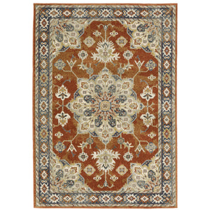 Branson Br04A Rust/Beige 3'3" x 5' Rug