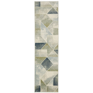 Branson Br10A Blue/Green 3'3" x 5' Rug