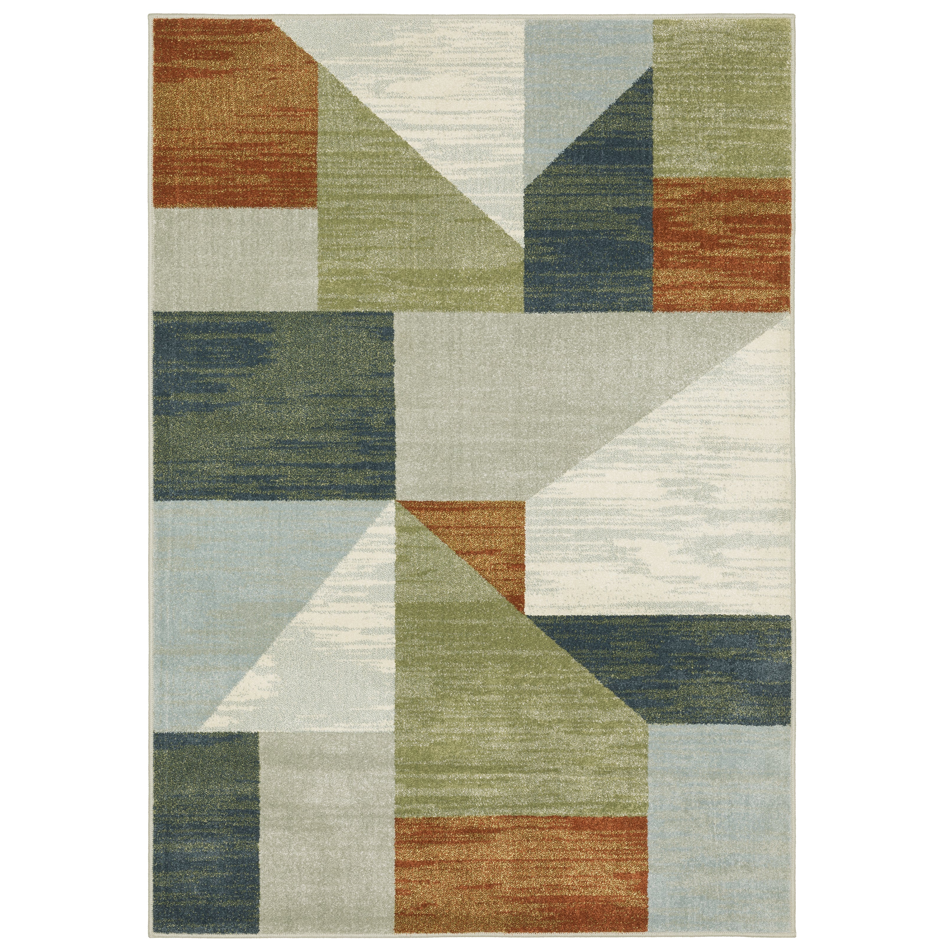 Branson Br11A Grey/Multi 3'3" x 5' Rug