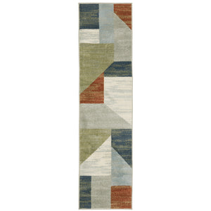 Branson Br11A Grey/Multi 3'3" x 5' Rug