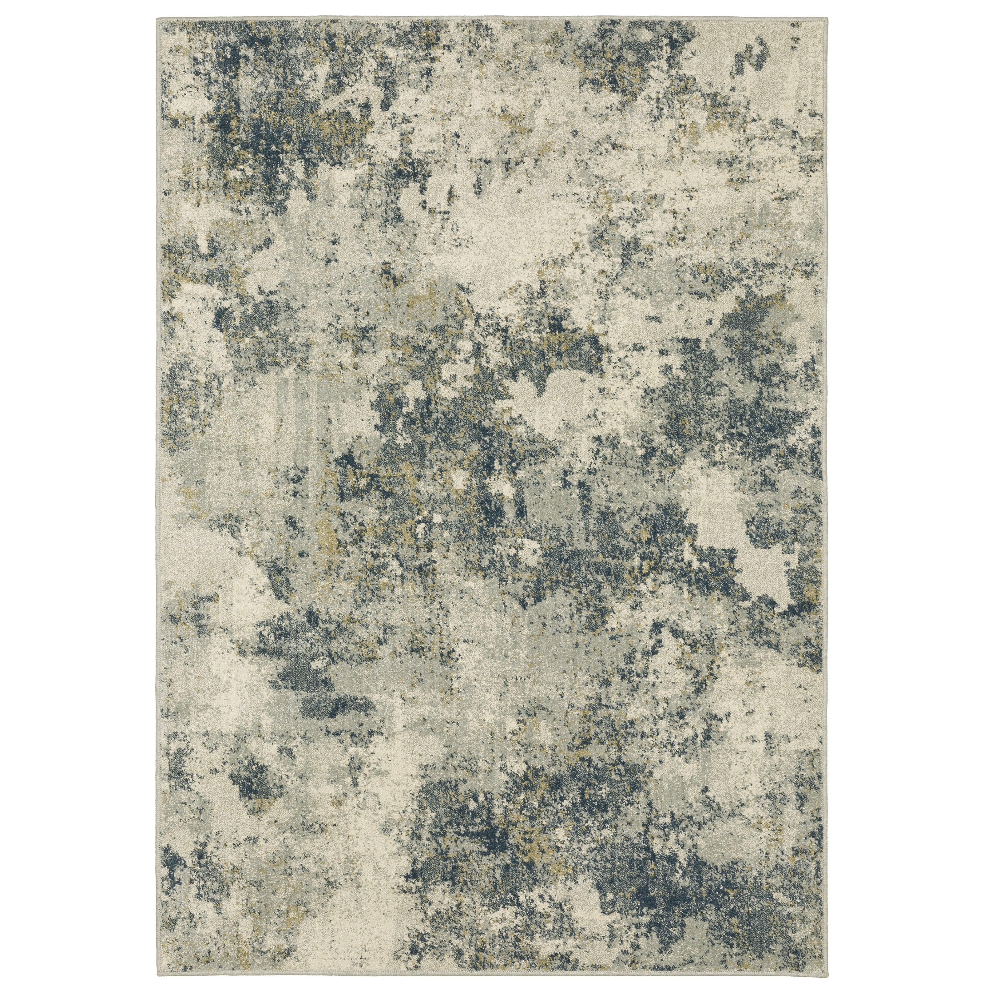 Branson Br12A Beige/Teal 3'3" x 5' Rug