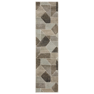 Cambria 004L2 Grey/Brown 1'10" x 7'6" Rug