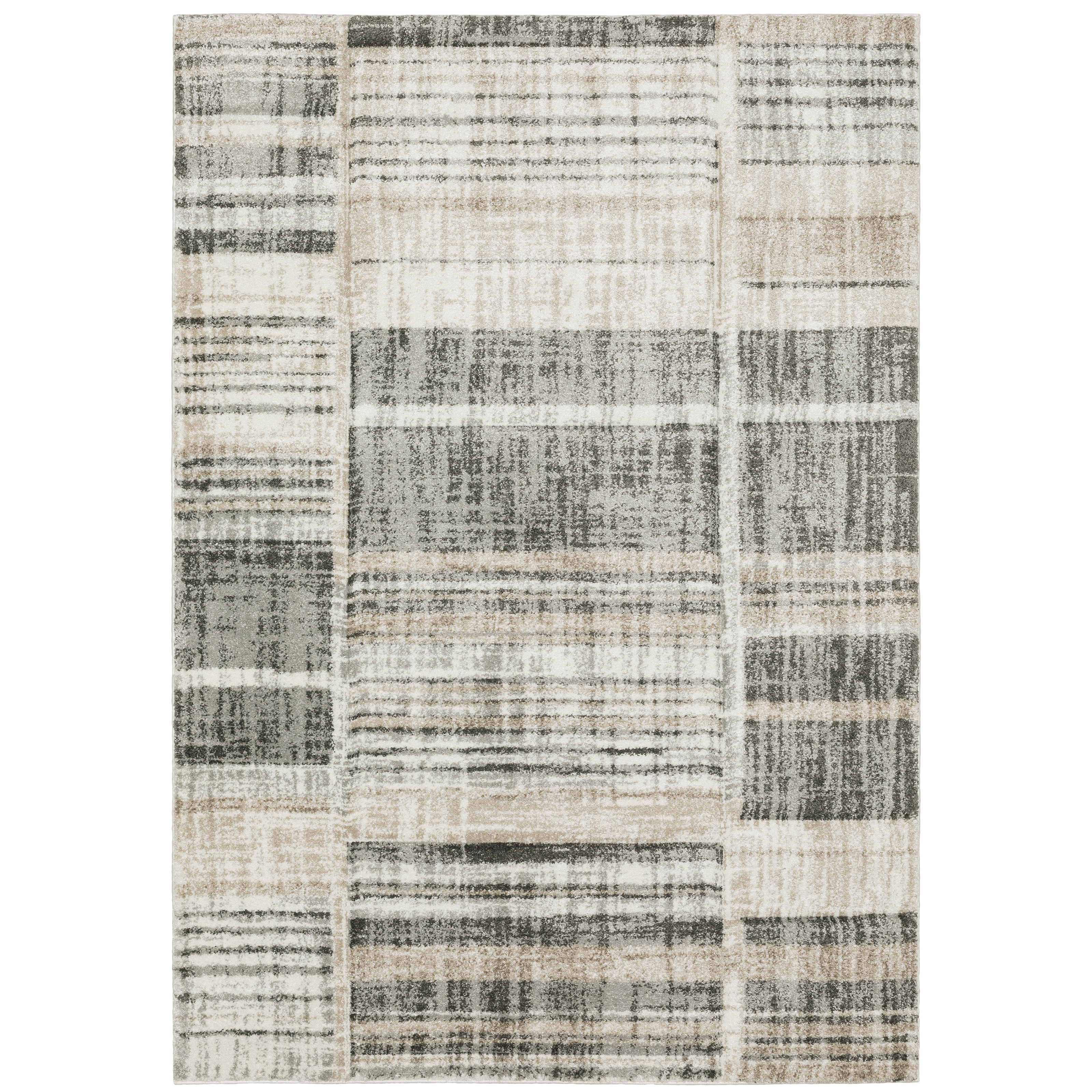 Cambria 055X2 Tan/Charcoal 1'10" x 7'6" Rug