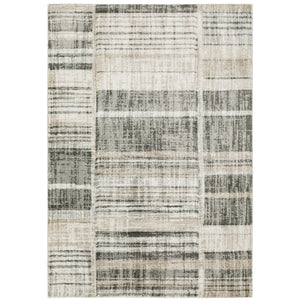 Cambria 055X2 Tan/Charcoal 1'10" x 7'6" Rug