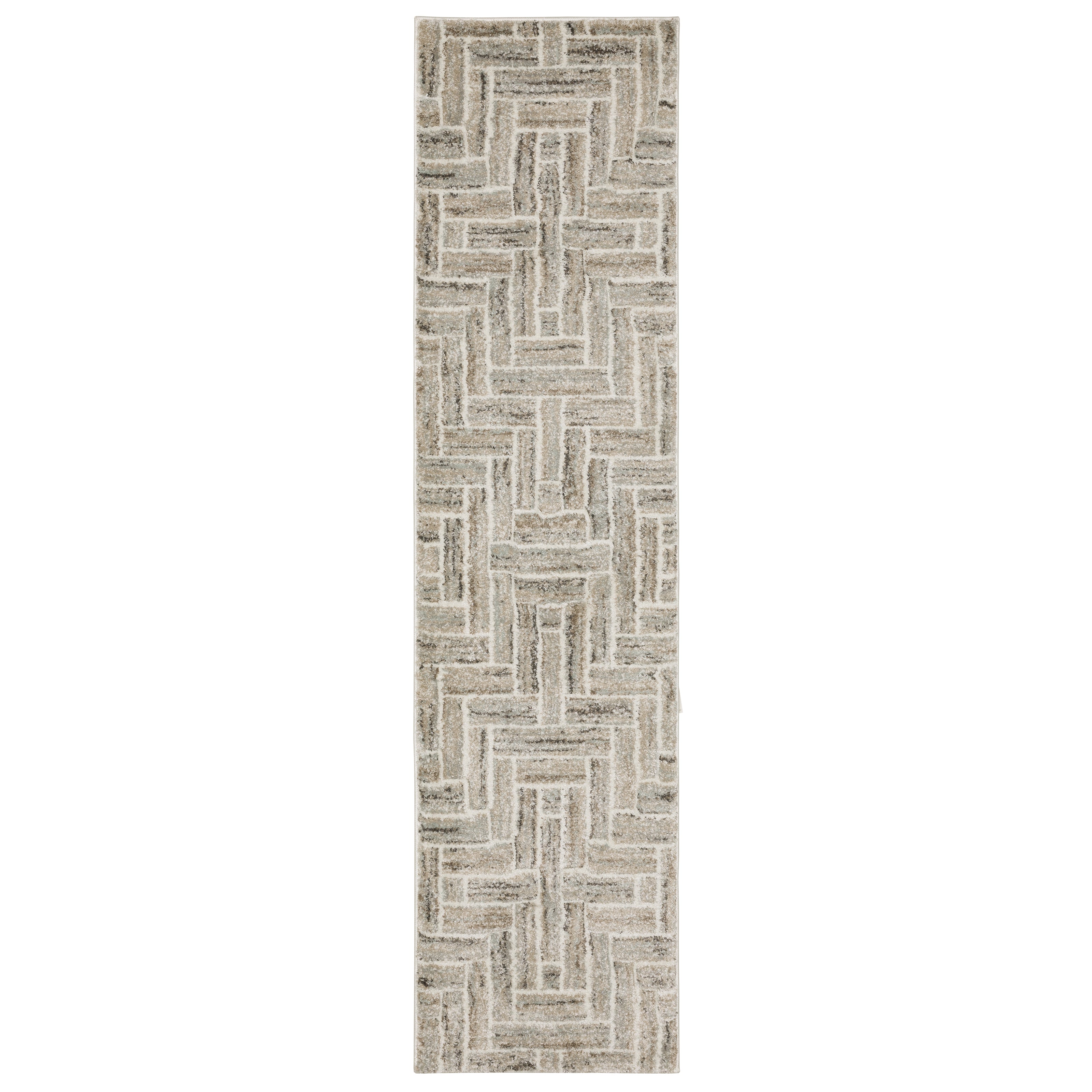 Cambria 093L2 Ivory/Beige 1'10" x 7'6" Rug