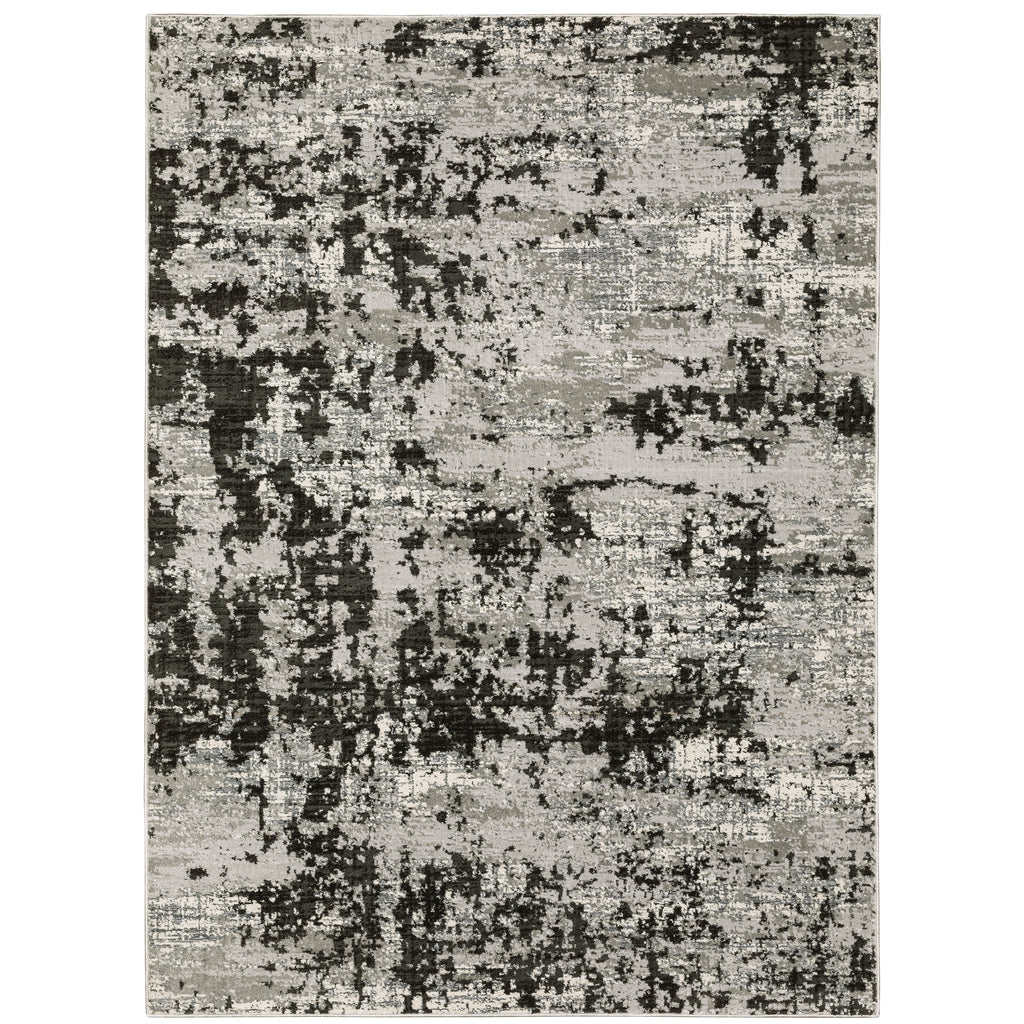 Caravan 4153Q Grey/Black 3'3" x 5' Rug