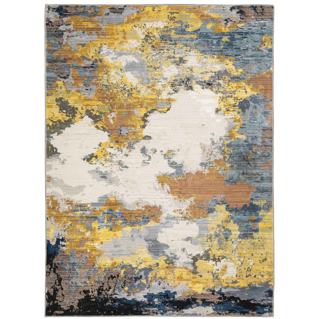 Caravan 530V8 Yellow/Blue 3'3" x 5' Rug