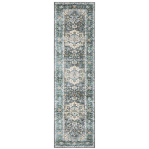 Charleston Cha01 Blue/Ivory 2' x 3' Rug