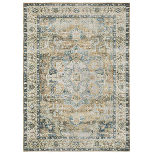 Charleston Cha02 Blue/Gold 3'6" x 5'6" Rug