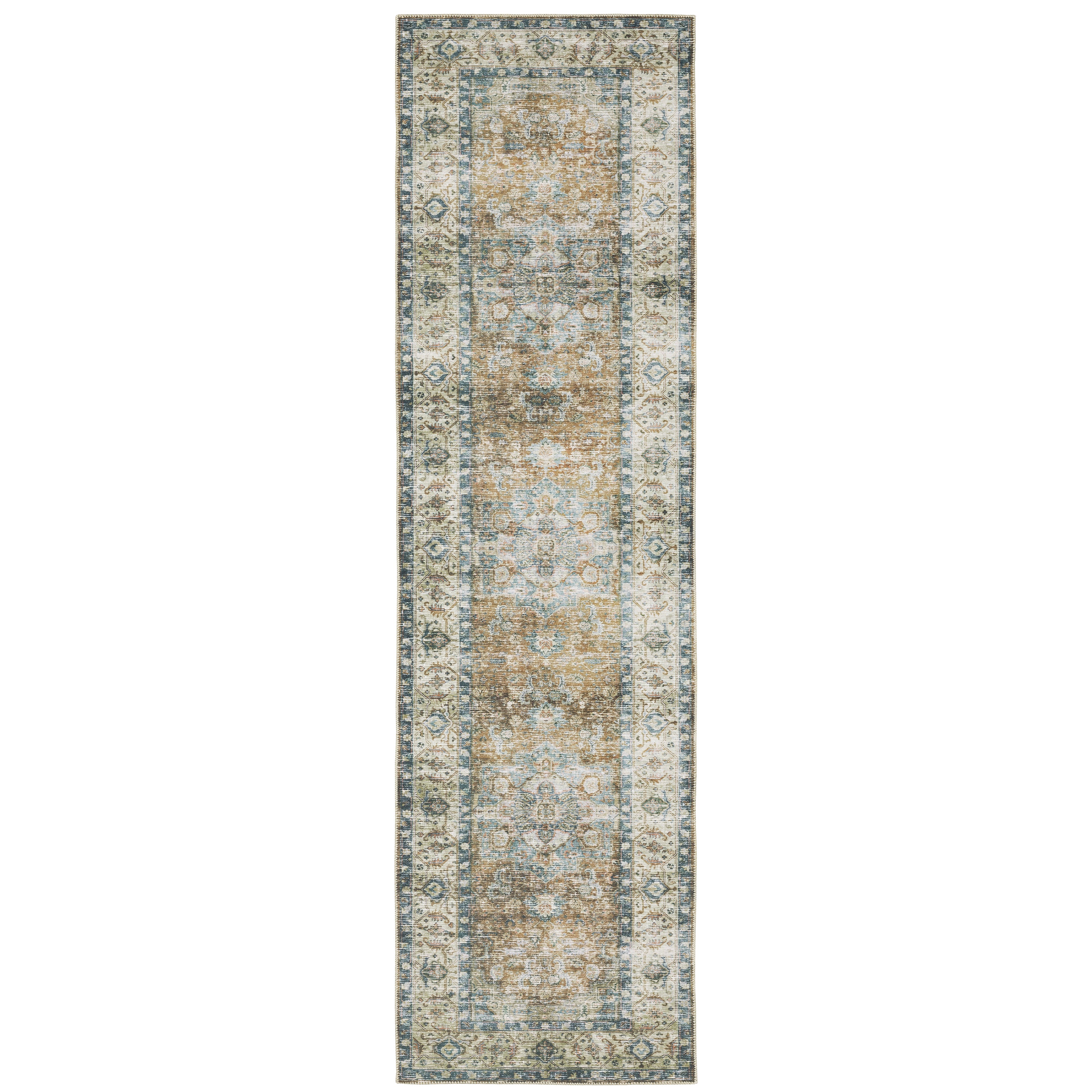 Charleston Cha02 Blue/Gold 3'6" x 5'6" Rug