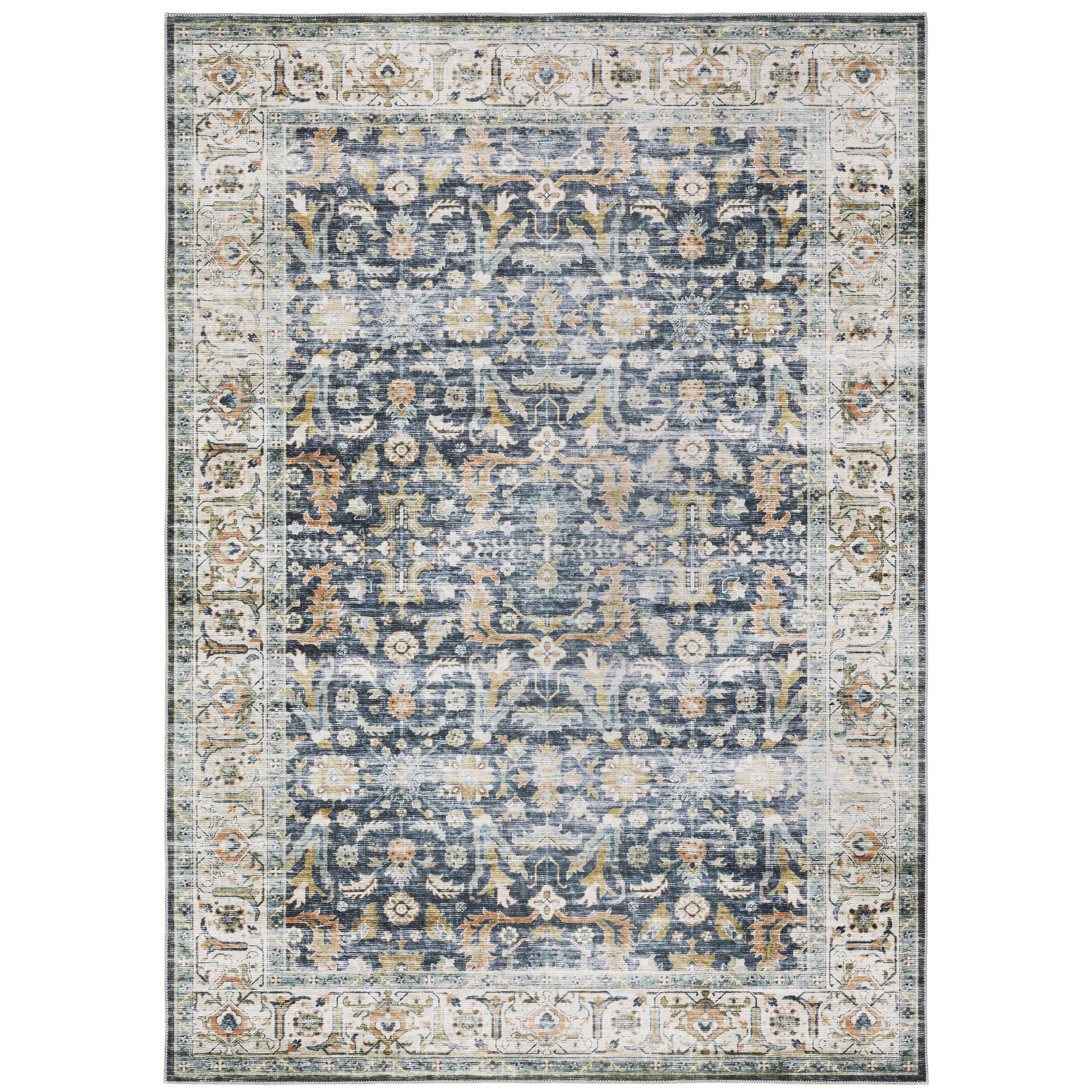 Charleston Cha05 Blue/Gold 2' x 3' Rug