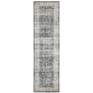 Charleston Cha05 Blue/Gold 2' x 3' Rug