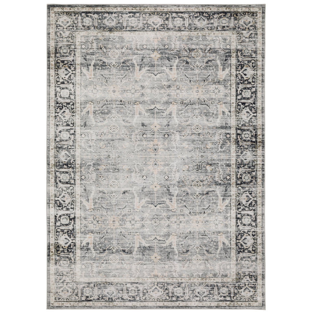 Charleston Cha07 Charcoal/Grey 2' x 3' Rug