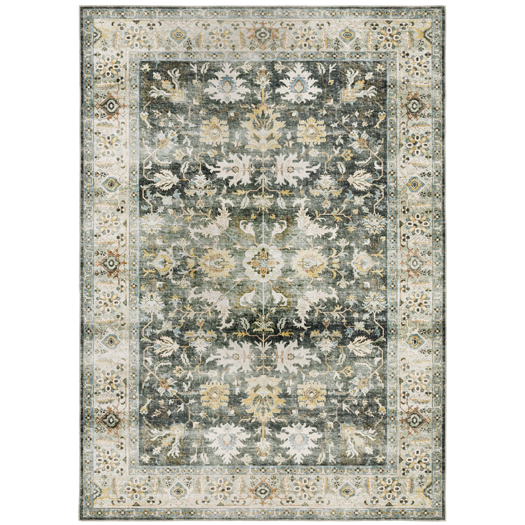 Charleston Cha09 Blue/Gold 2' x 3' Rug