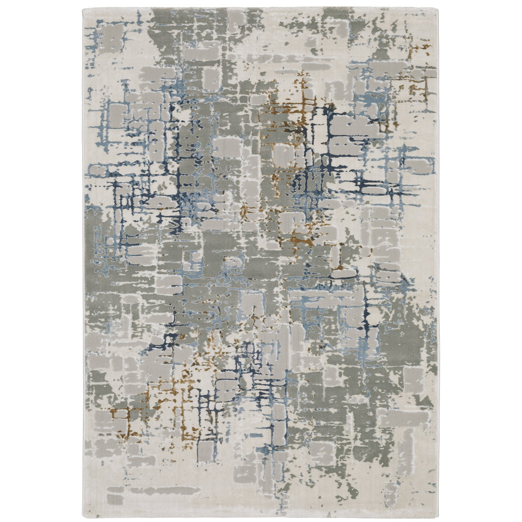 Easton 8111X Grey/Blue 3'3" x 5' Rug