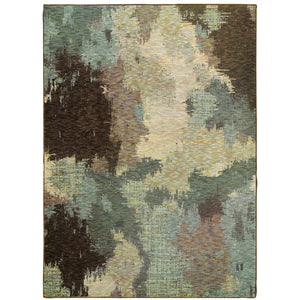 Evolution 8011B Blue/Brown 10' x 13'2" Rug