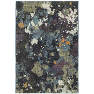 Evolution 8029A Navy/Green 10' x 13'2" Rug