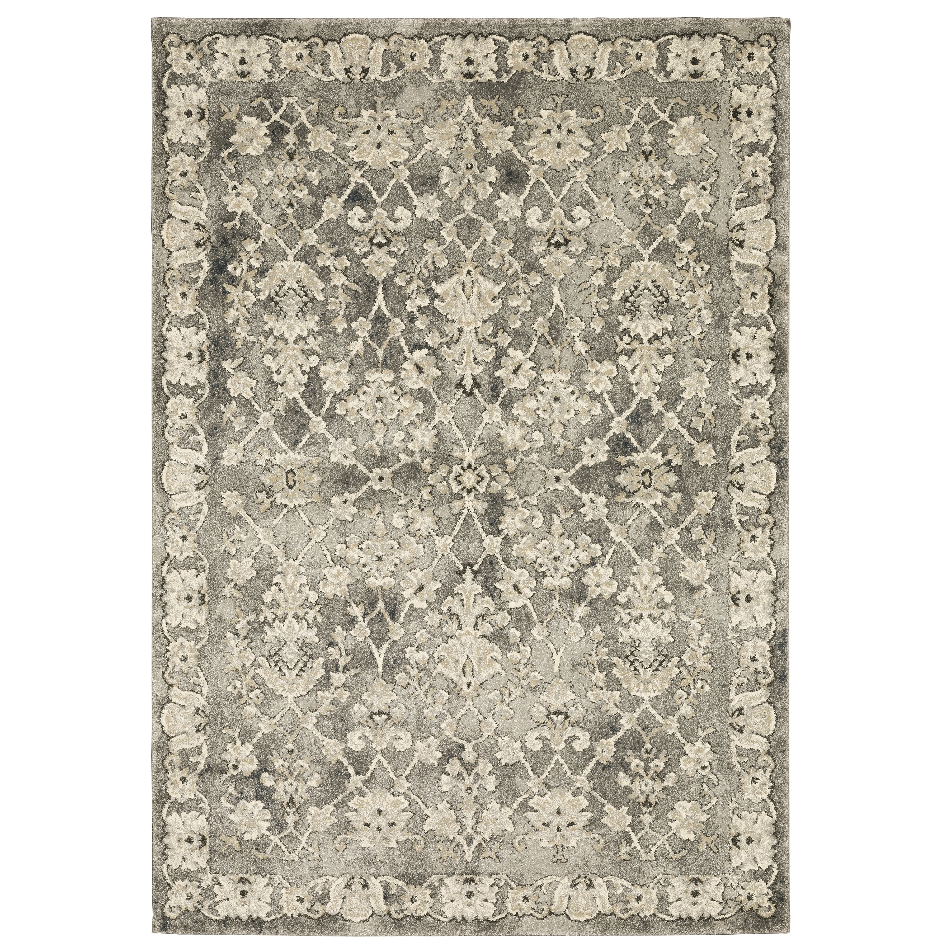 Florence 1002E Grey/Beige 5'3" x 7'6" Rug