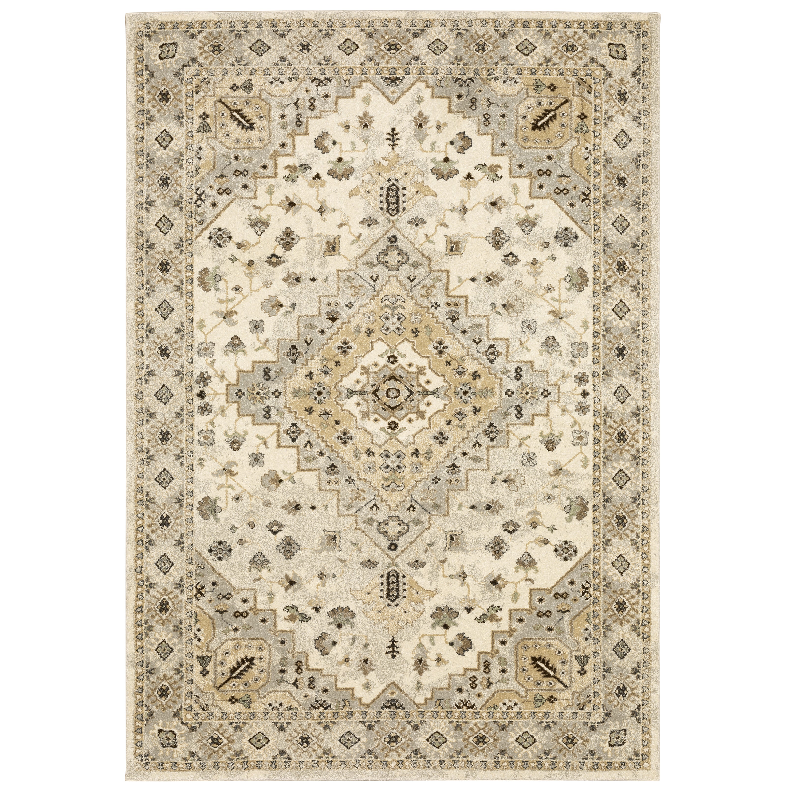 Florence 4332X Beige/Grey 5'3" x 7'6" Rug