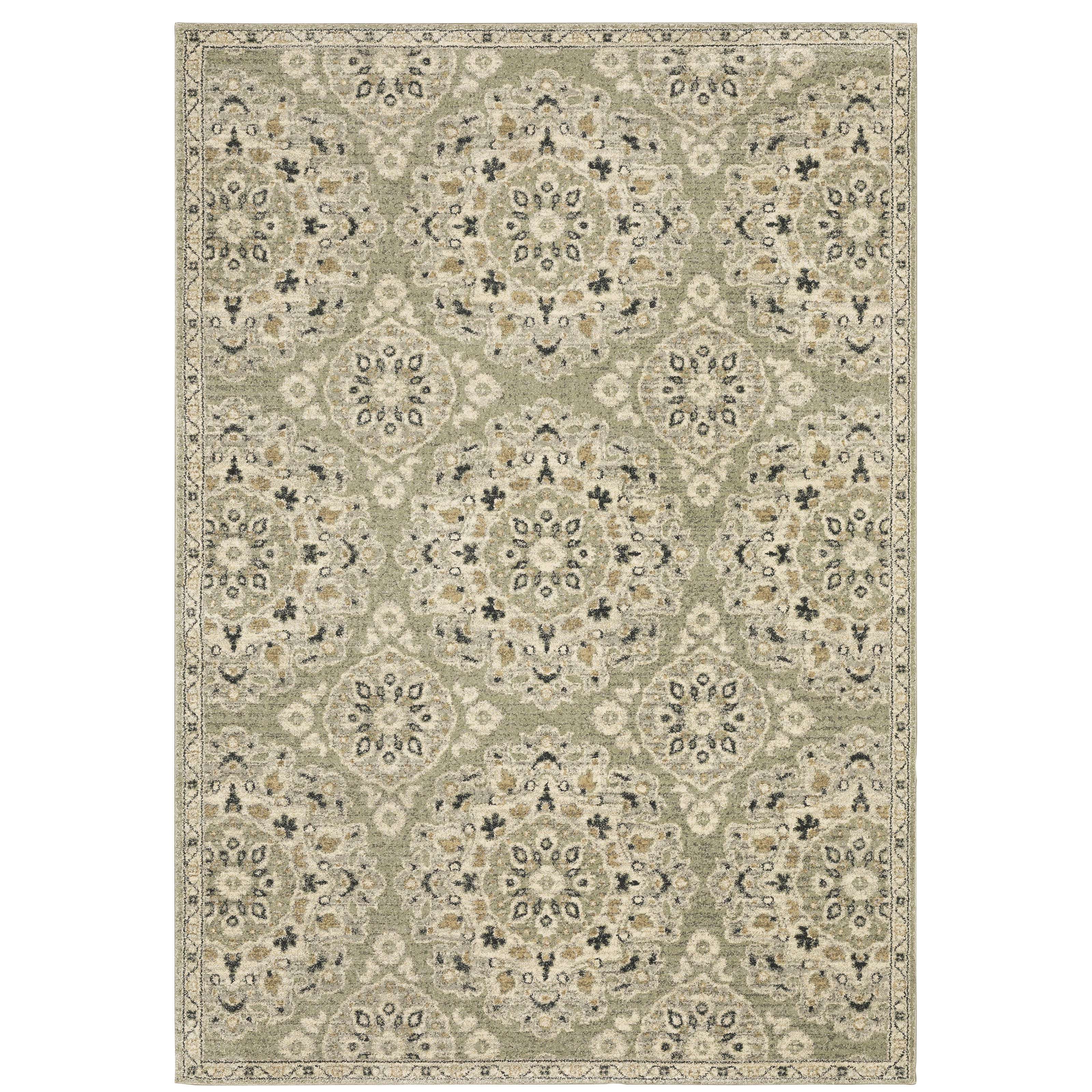 Florence 4334E Sage/Ivory 5'3" x 7'6" Rug