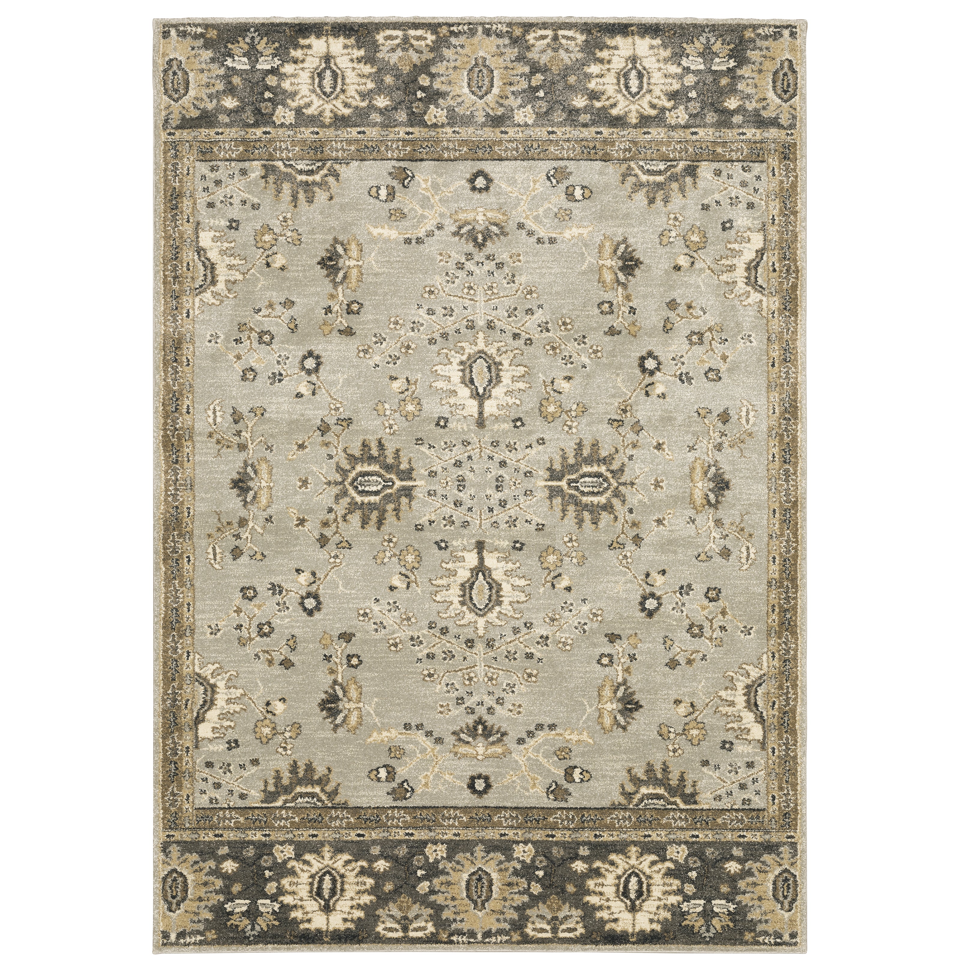 Florence 4928C Stone/Brown 5'3" x 7'6" Rug