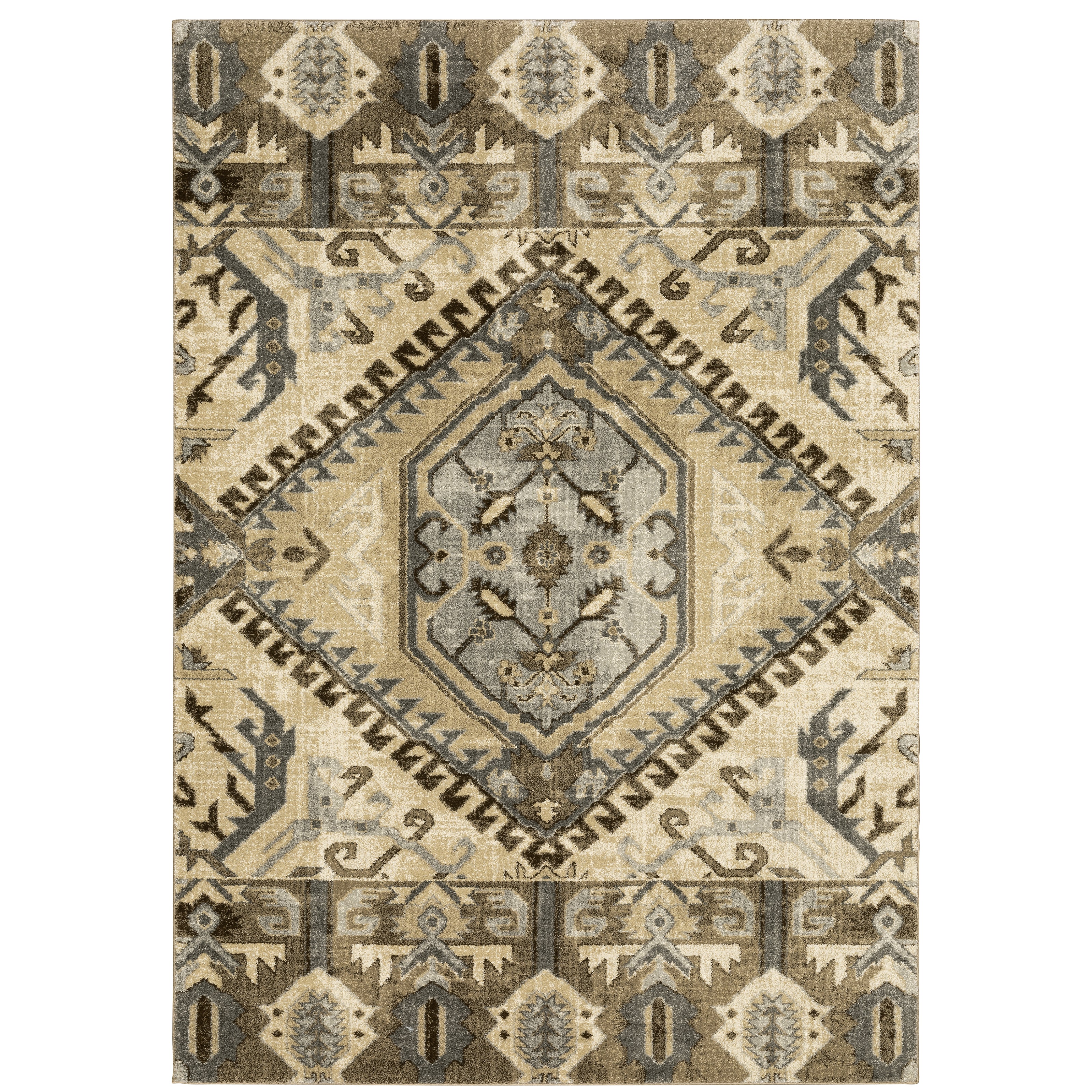 Florence 5090D Tan/Gold 5'3" x 7'6" Rug