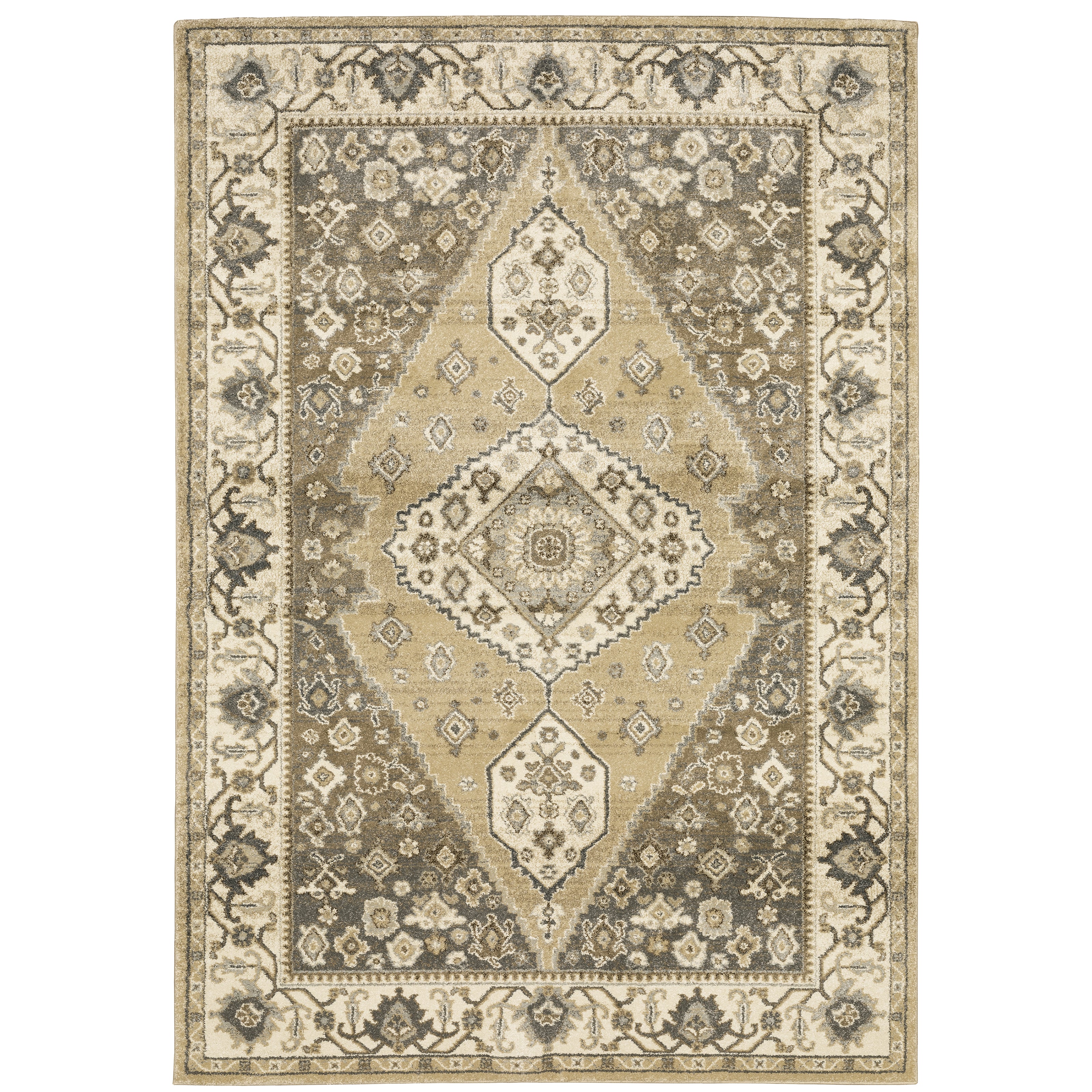 Florence 661I6 Beige/Grey 5'3" x 7'6" Rug