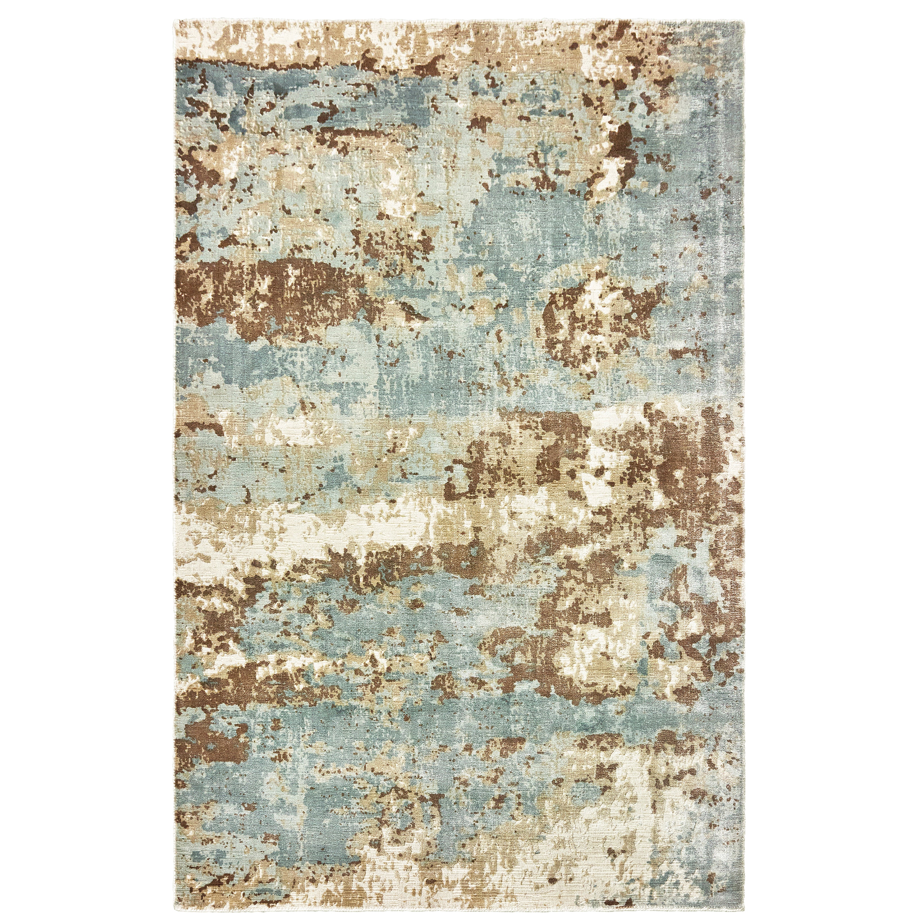 Formations 70001 Blue/Brown 6' x 9' Rug