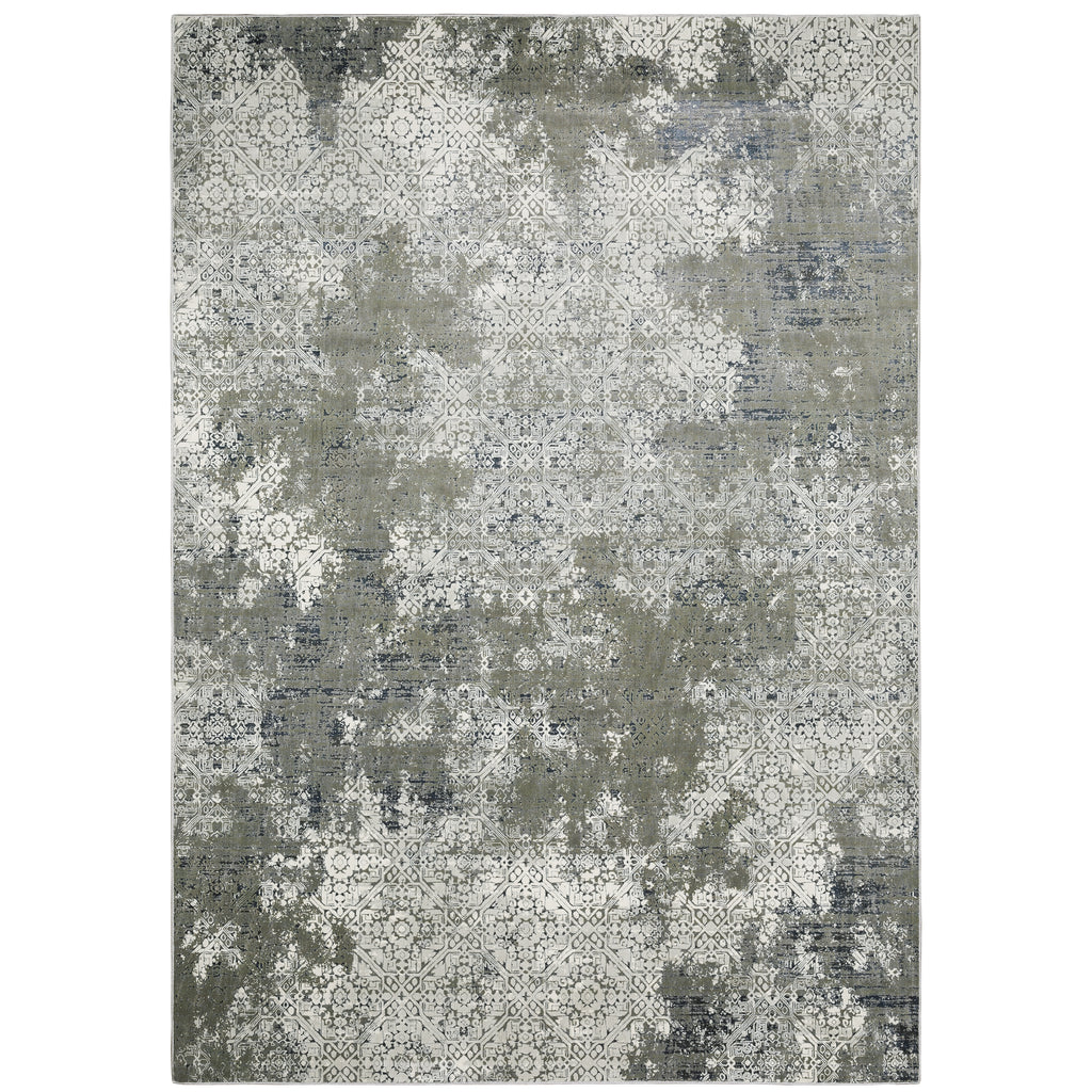 Gemini 002H2 Ivory/Grey 2'3" x 7'6" Rug