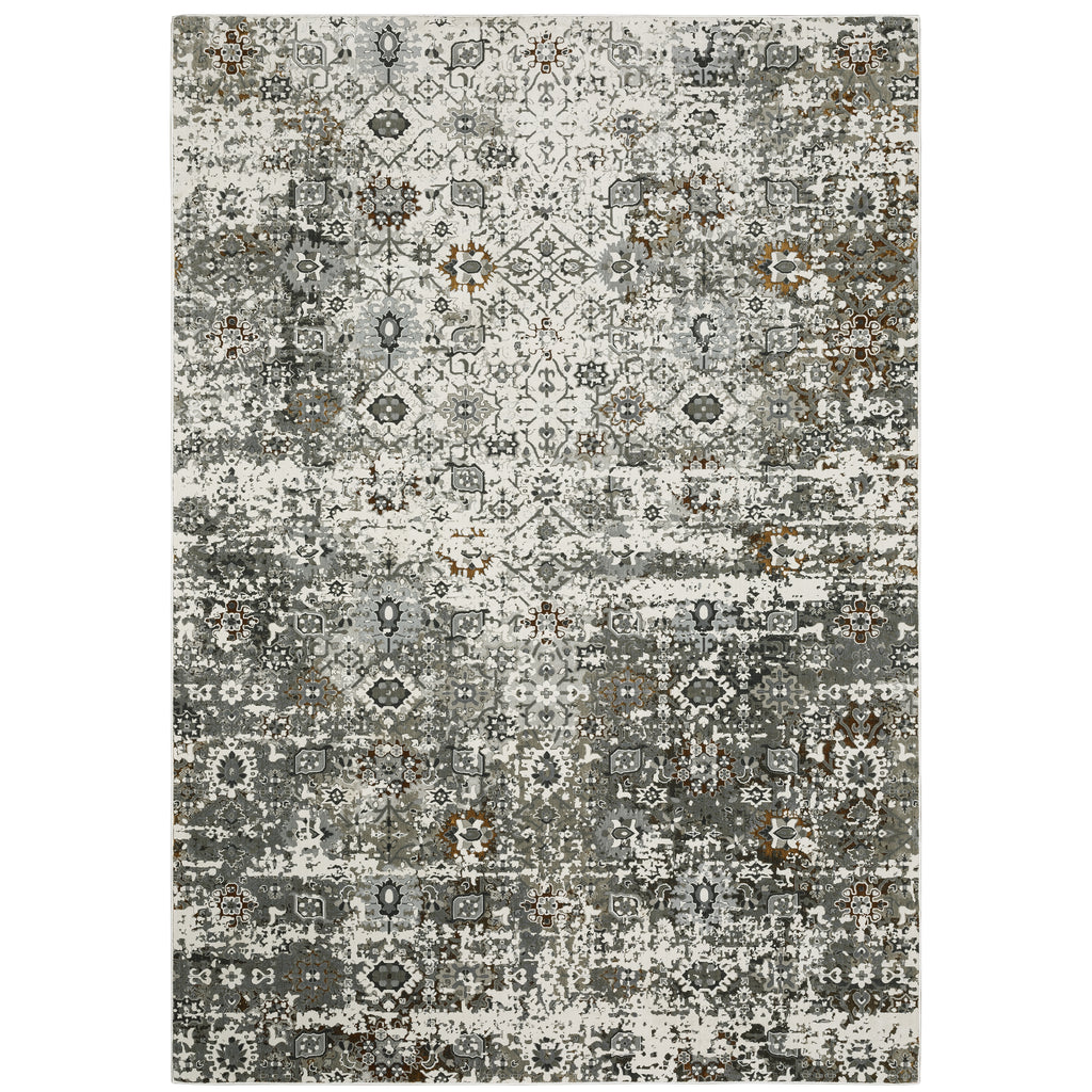 Gemini 5501J Ivory/Multi 2'3" x 7'6" Rug