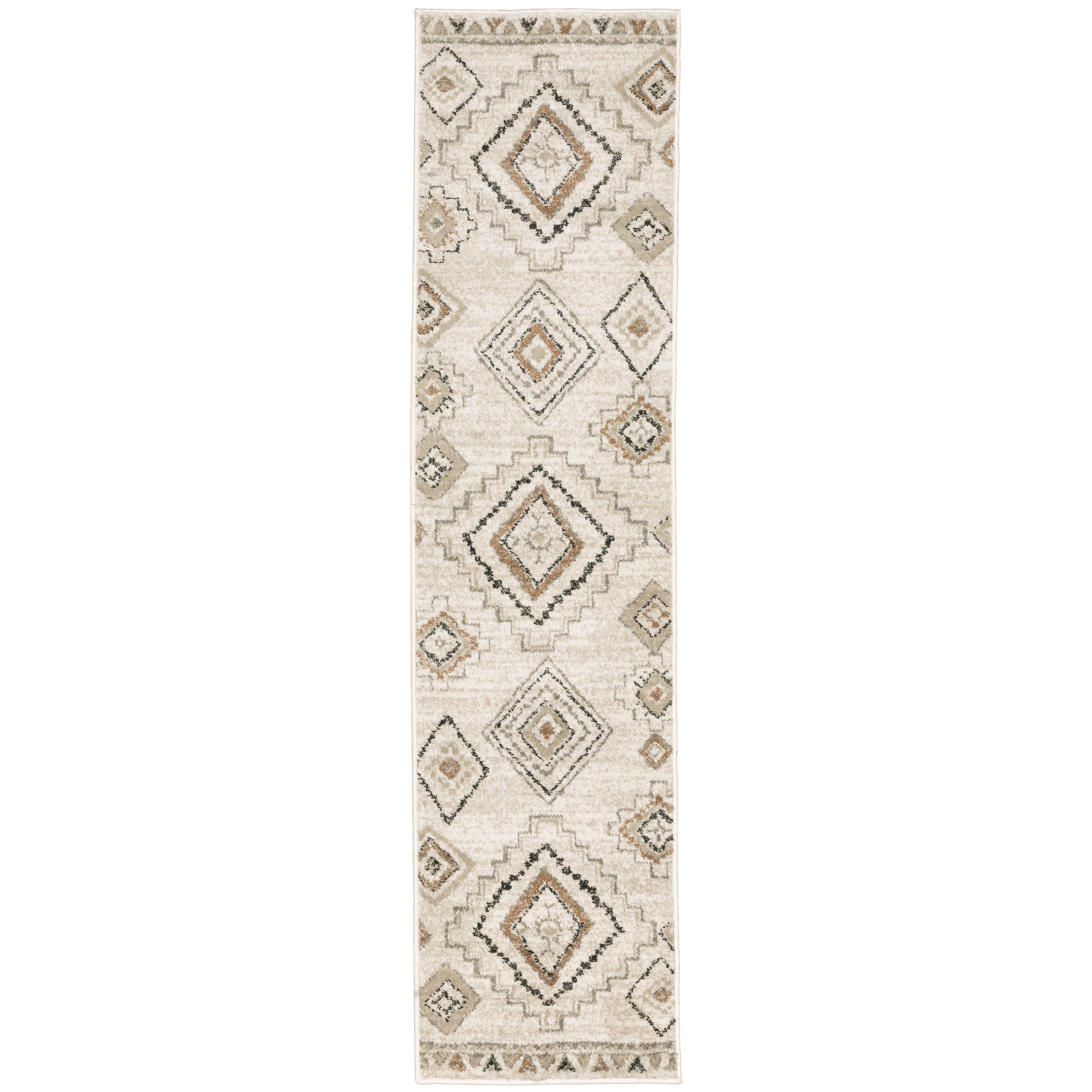 Georgia 660B0 Ivory/Orange 3'10" x 5'5" Rug