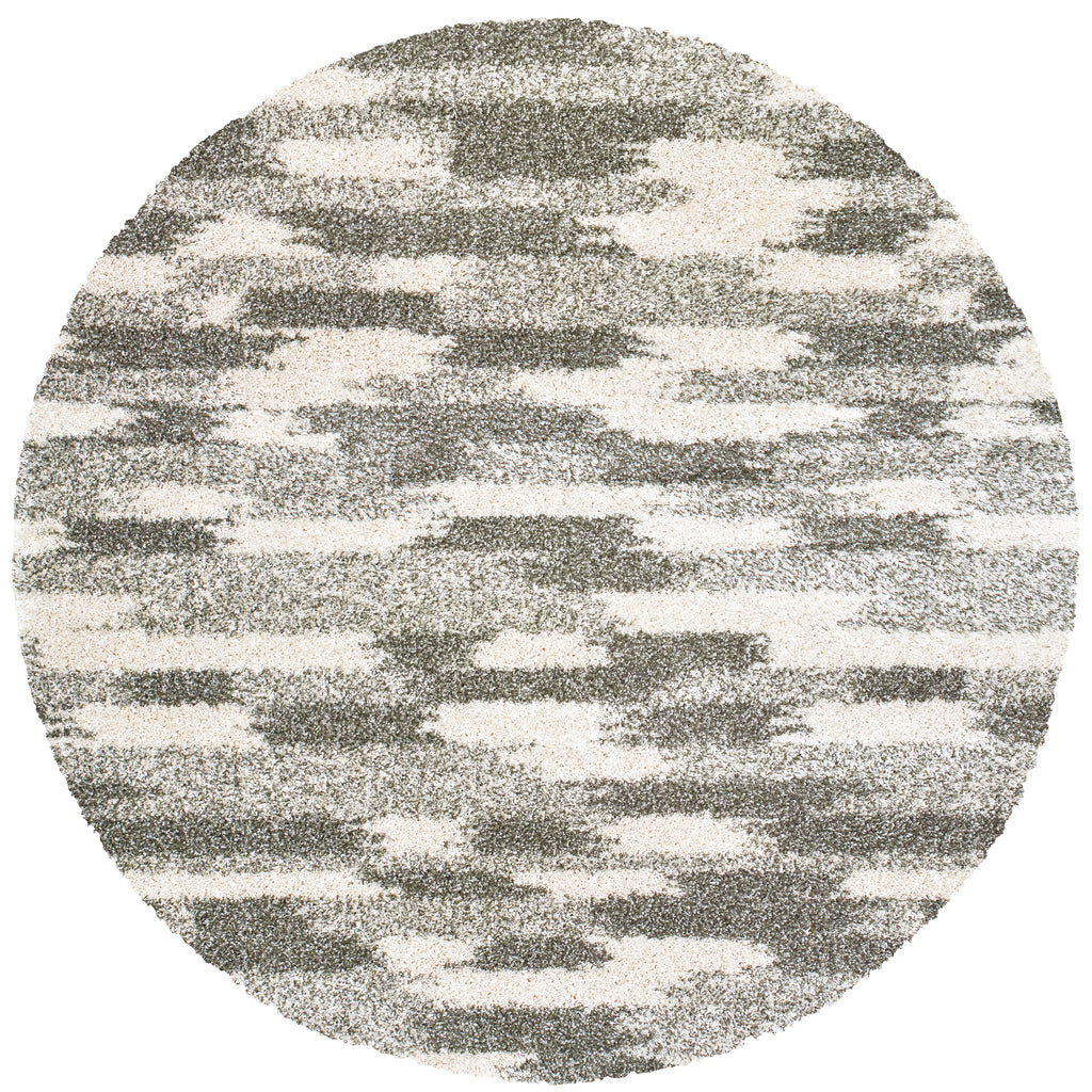 Henderson 565J9 Grey/Ivory 7'10" Round Rug