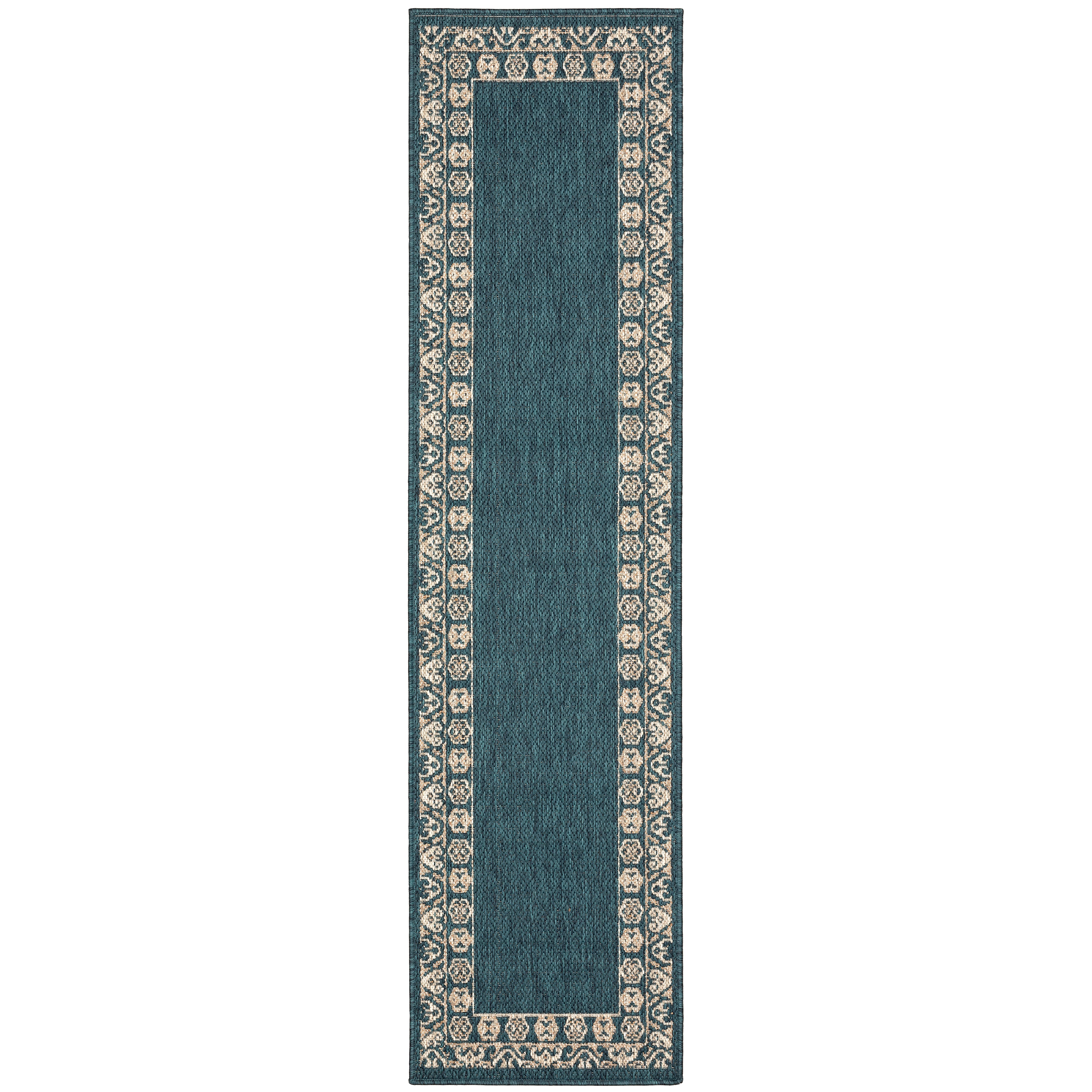 Latitude 1503B Teal/Grey 3'3" x 5' Rug