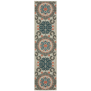 Latitude 1903W Grey/Teal 3'3" x 5' Rug