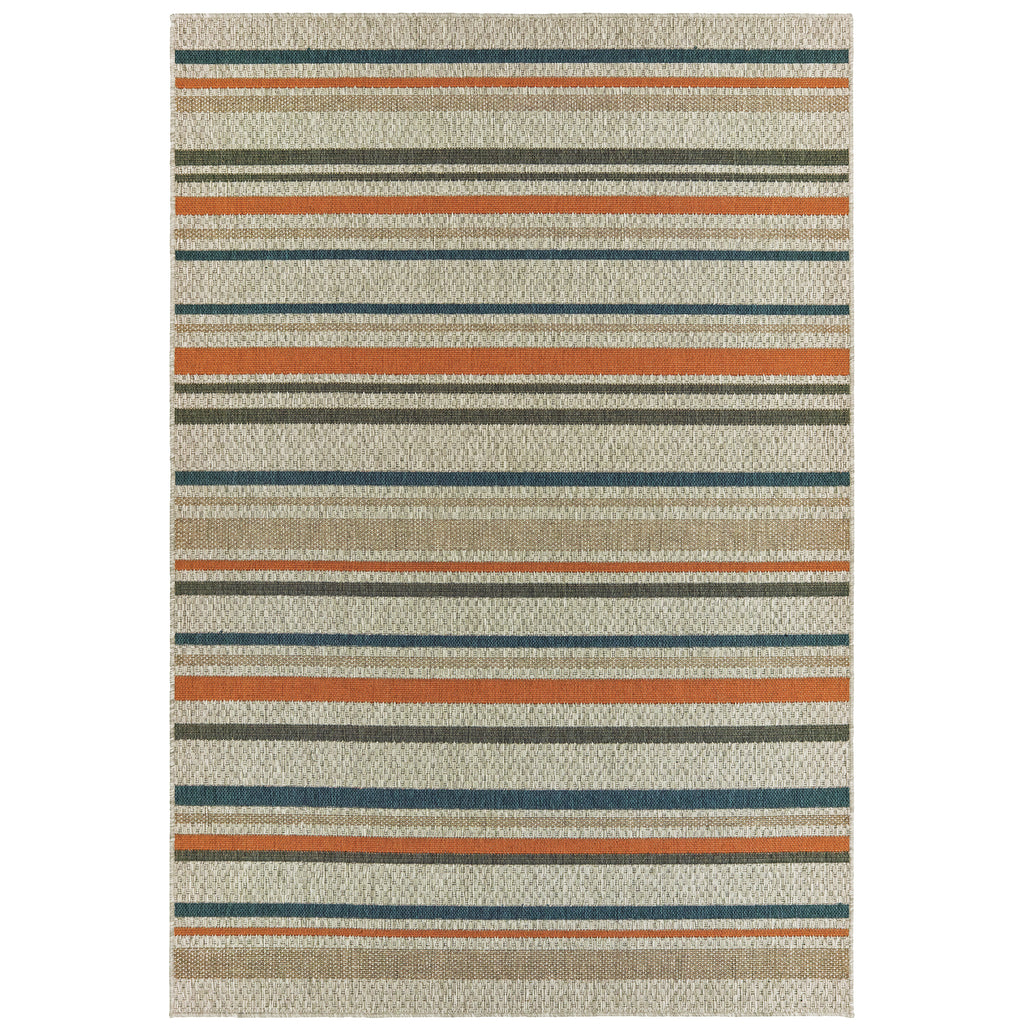 Latitude 602W3 Grey/Teal 3'3" x 5' Rug