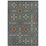 Latitude 709B3 Teal/Orange 3'3" x 5' Rug