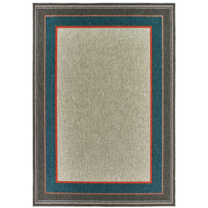 Latitude 8021L Grey/Teal 3'3" x 5' Rug